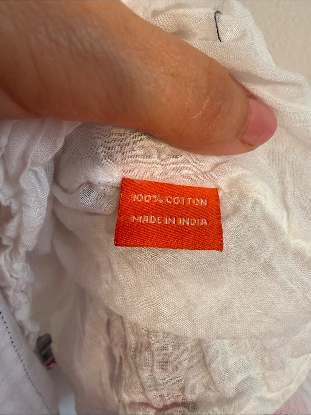 Oliphant Cinched Flirty mini dress cotton voile white pink floral Sz L - Picture 8 of 12